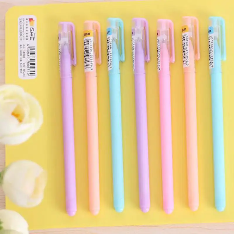 

Jonvon Satone 4pcs Neutral pen Fresh Jelly Candy Color Pen Korea Creative Stationery 0.38mm Office School Stationery Gel-ink