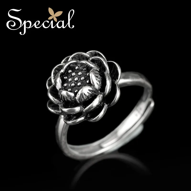 The SPECIAL New Fashion s925 silver opening can adjust tide ring female index finger personality ring Xiaohe, JZ16044
