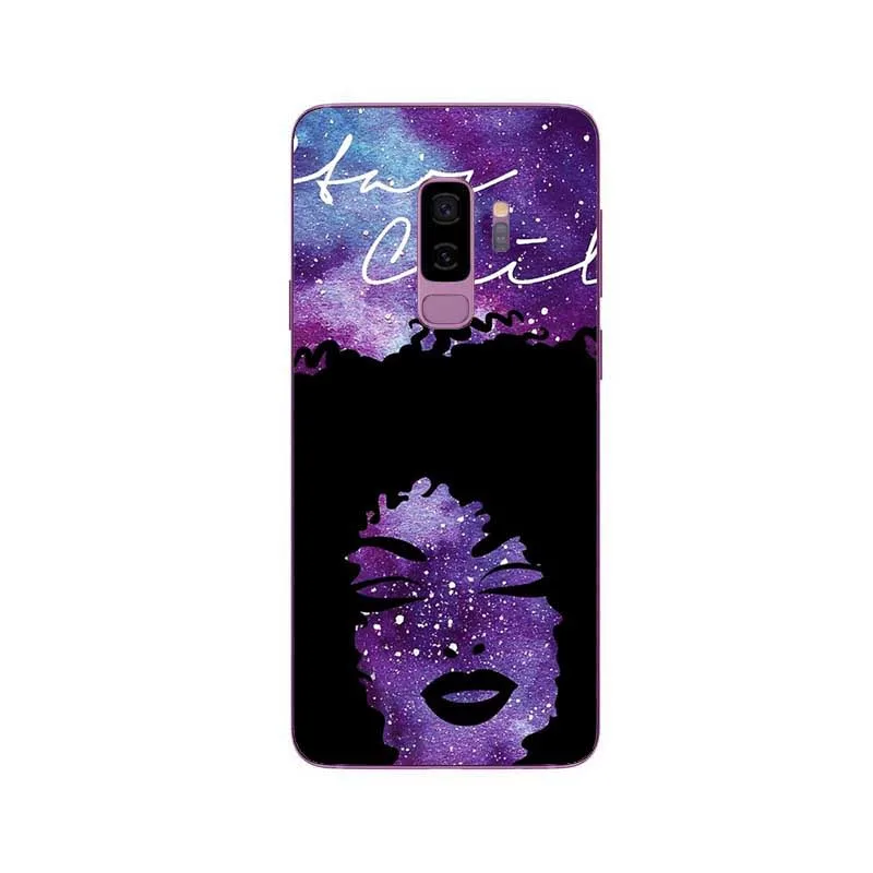 2bunz Melanin Poppin Aba Мягкий силиконовый чехол для телефона для samsung S6 S7 EDGE S8 Plus NOTE 9 A8 Plus Модный черный чехол для девочки - Цвет: TPU