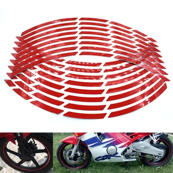

17"18"19"Universal 16 Car Motorcycle Tire Sticker Reflective Rim Tape Decal For YAMAHA MT-07/FZ-07 FJ-09 MT-09/SR/FZ09 FZ1 FAZER