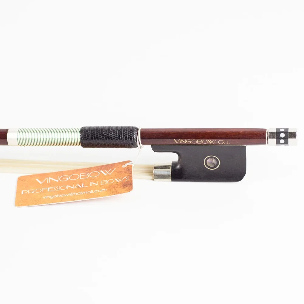 Vingopow 850M Pernambuco VIOLA BOW Ebony Frog никель серебристый приталенный теплый чистый тон для