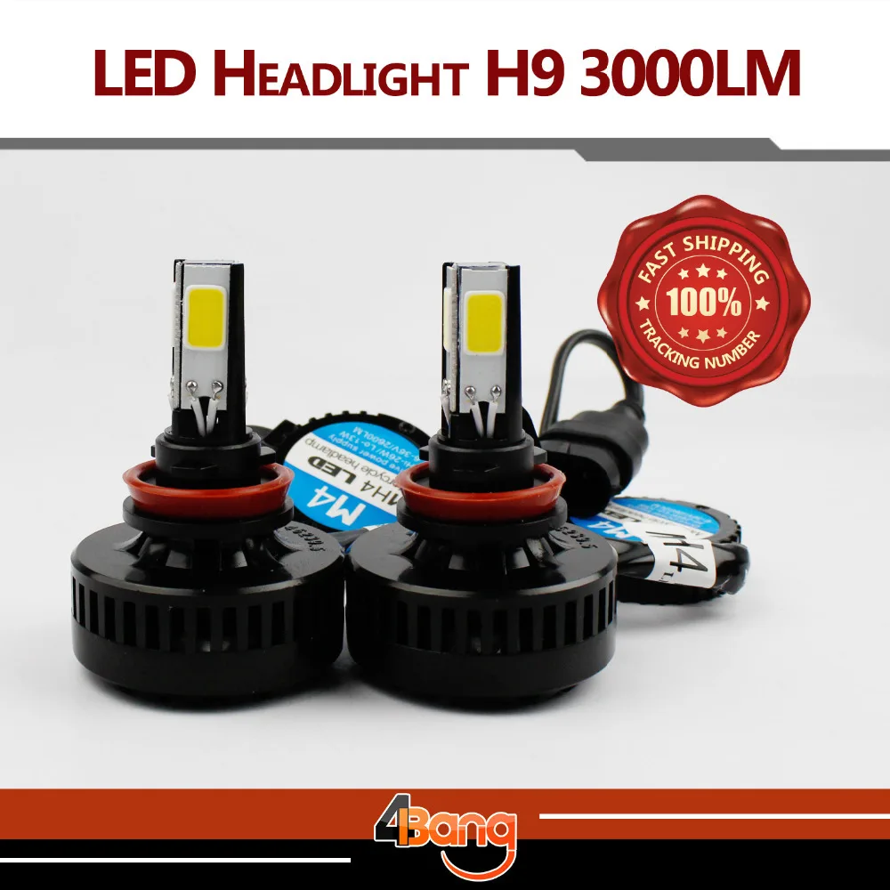 2x 2015 NEWEST HX CREE Car LED Auto Headlight Kit H9 64W/Set 6000LM/Set
