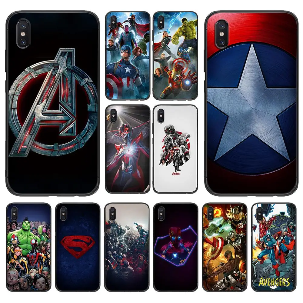 

Marvel Avengers Heros For Xiaomi Redmi Note 5 S2 7 Plus 6 3 3S Pro 4A 4X 5A 6A Prime Case For Mi 9 8 RG Lite