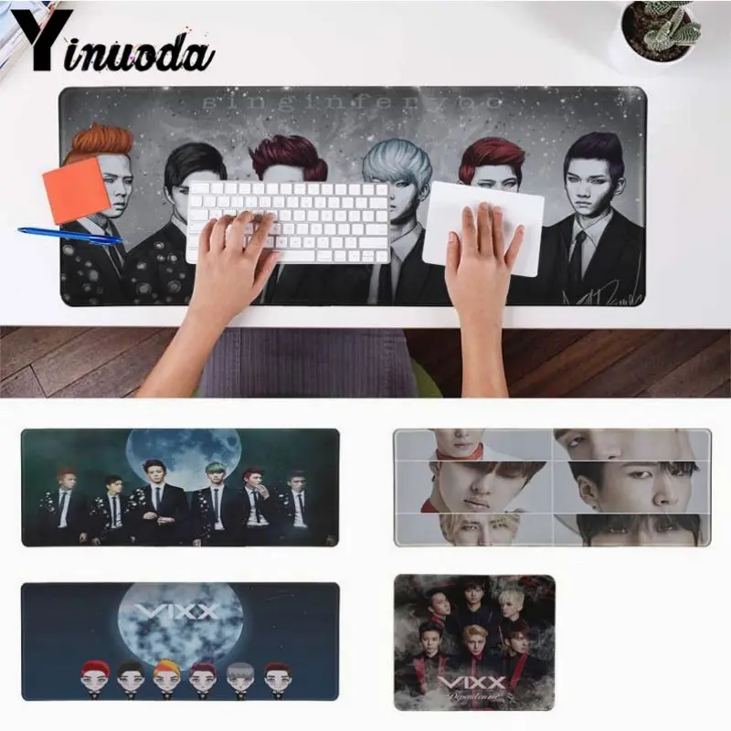 

Yinuoda VIXX Kpop Durable Rubber Mouse Mat Pad Size for 30x90cm and 40x90cm Gaming Mousepads