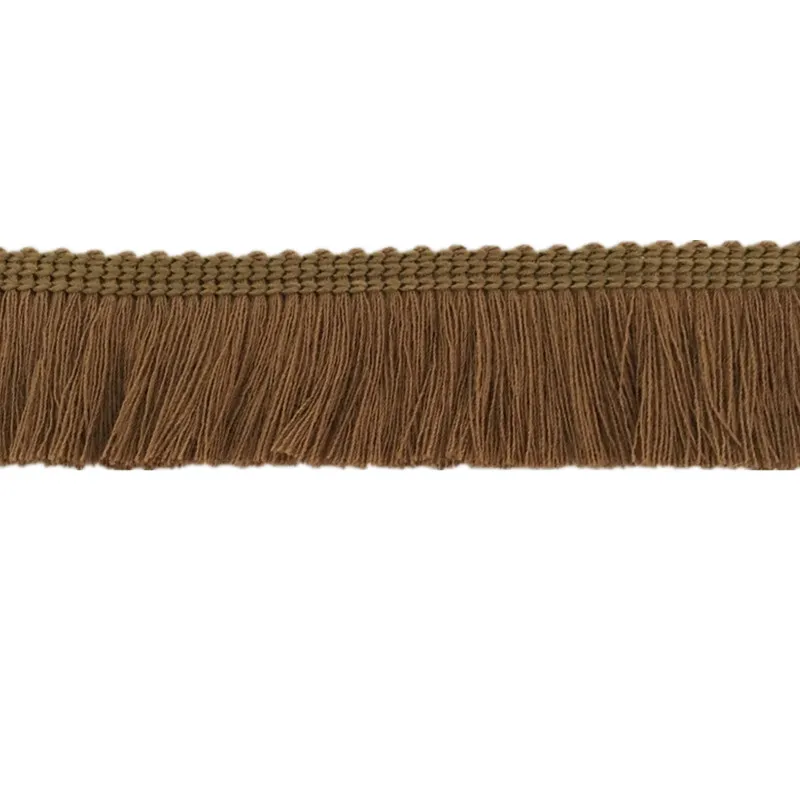 2 ярда кофейная хлопковая бахрома отделка кисточкой тонкое кружевное шитье 7LS74