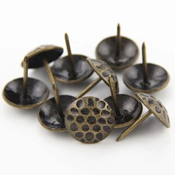 

50Pcs Retro Honeycomb-Shaped Jewelry Boxes/Sofa/Drum Nails/Decorative Nails Red/Bronze Thumbtack/Upholstery Nails 19x23mm