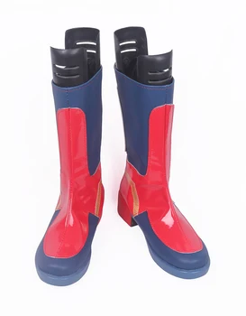 

Super Hero Captain Marvel Long Boots Cosplay Shoes Custom Made