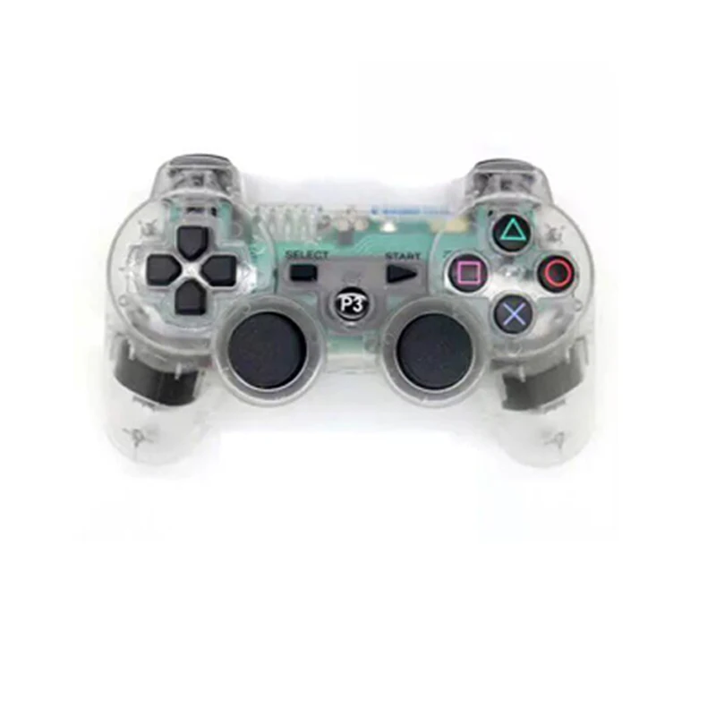 White Для sony PS3 прозрачный беспроводной контроллер Bluetooth геймпад для playstation 3 PS3 прозрачный джойстик - Цвет: White