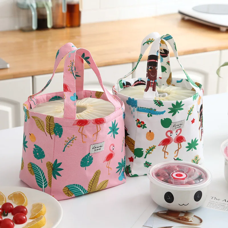 Новая мода Портативный изолированные холст Термосумка для обедов Еда Пикник сумки для Для женщин дети Для мужчин сумка-холодильник с