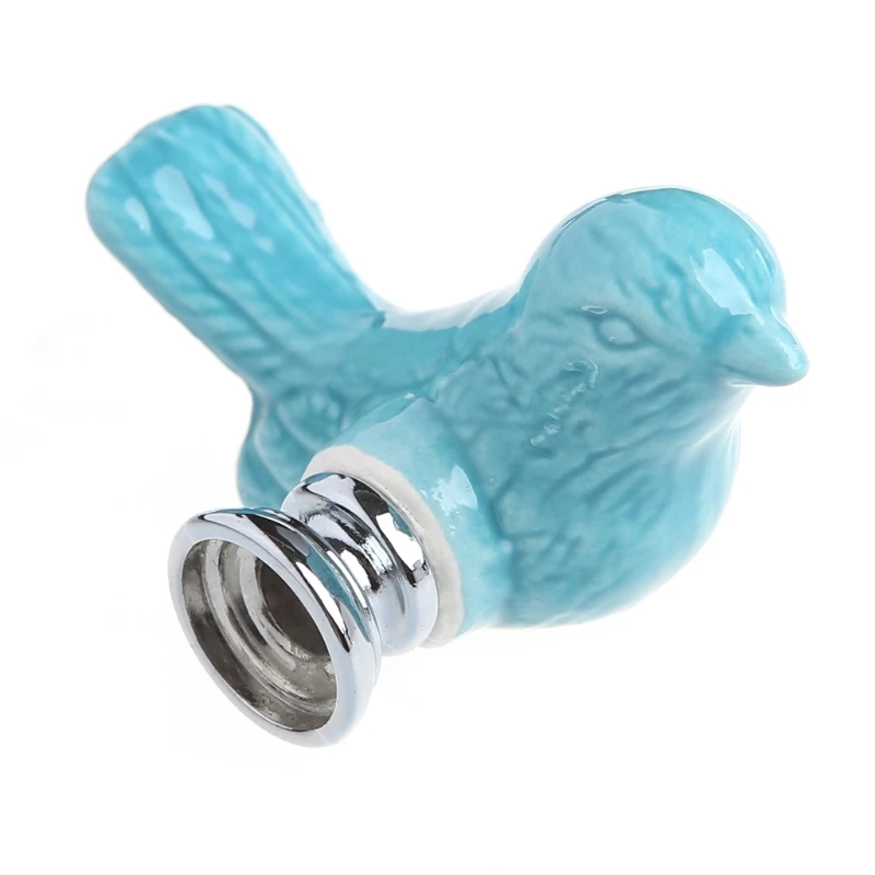 Уникальные Симпатичные птицы керамические, шкаф дверная ручка для шкафа выдвижной ящик ручки w/винт
