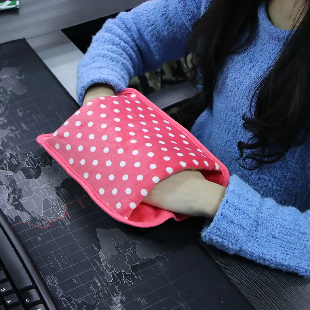 4 colors USB Rechargeable Electric Hand Warmer Winter Pebbles Double-Side Heating Mini Long-Life