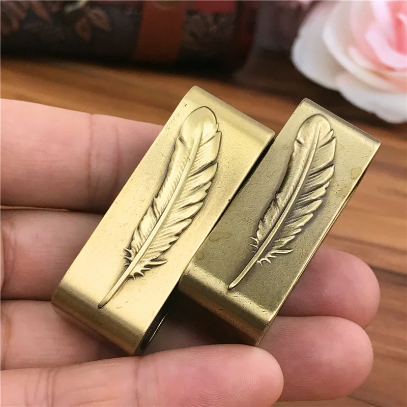 

Solid Brass Belt Buckle Loop For Men Belt Luxury DIY Leather Craft Hardware Metal Accessories For leather Belt Men BL0001