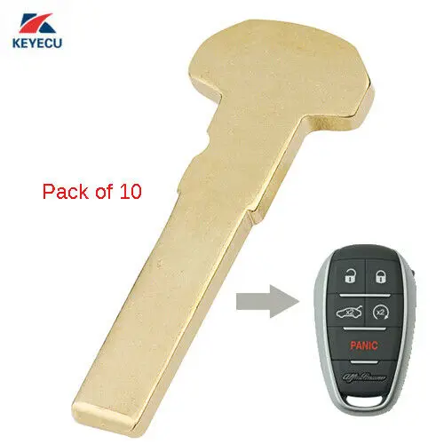 

KEYECU Replacement Remote Prox Smart Key Blade Blank for Alfa Romeo Giulia 2017-2019