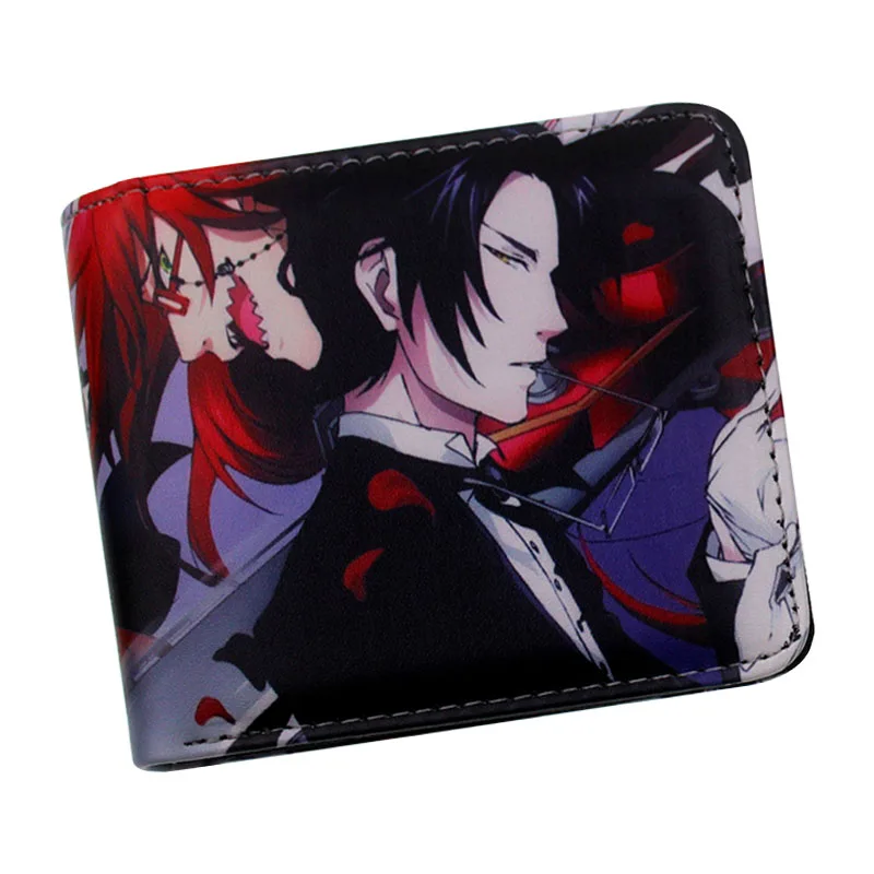 

Anime wallet black butler cosplay wallet men with coin pocket