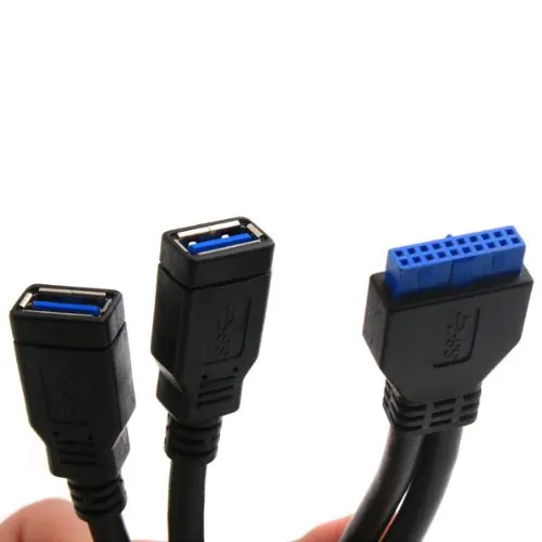 2 Порты и разъёмы USB 3,0 Женский до 20 контактный разъем кабеля в комплект поставки входит адаптер для материнской платы