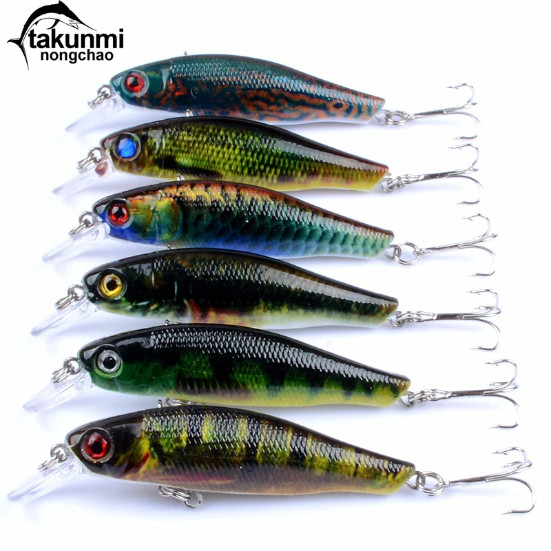 

1PCS Lure Coloured Drawing Pattern Series Minnow Bait 8.5cm / 8.7g Bionic Fishing Bait Spinners Spoon Lure Fishing LD-17