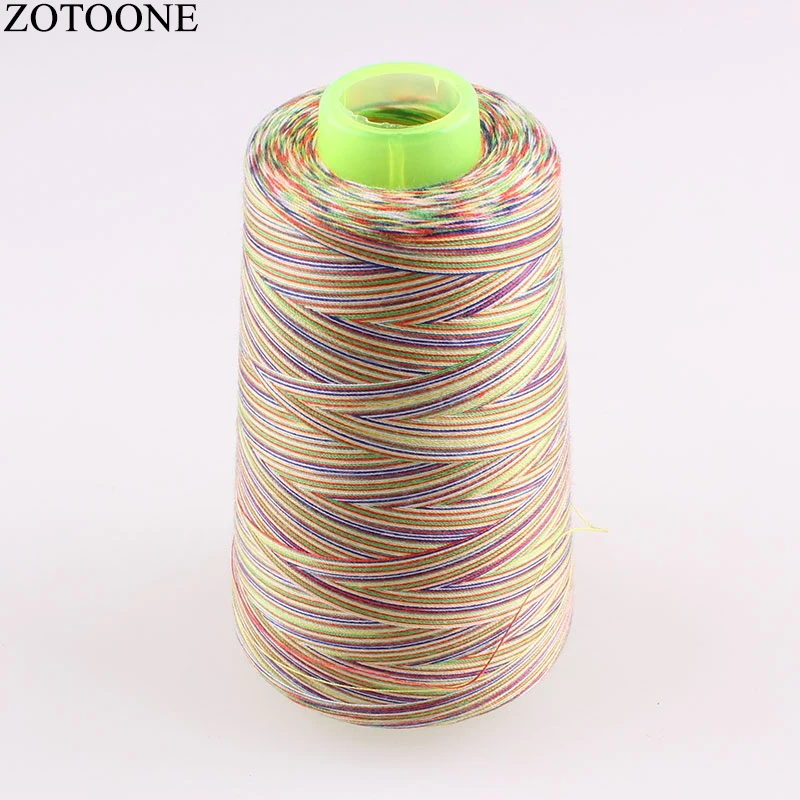 

ZOTOONE 3000Y 40S/2 Colorful Sewing Thread For Fabric Sewing Machine Yarn Polyester DIY Sewing Threads Accessory DIY Handmad C