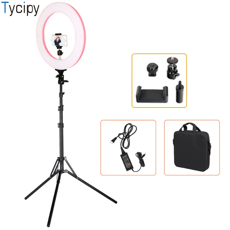 

Tycipy 16" Ring Light 448PCS LED Photography Selfie Light Photo Camera Video Camera Light Lamp ringlight With Tripod Stand