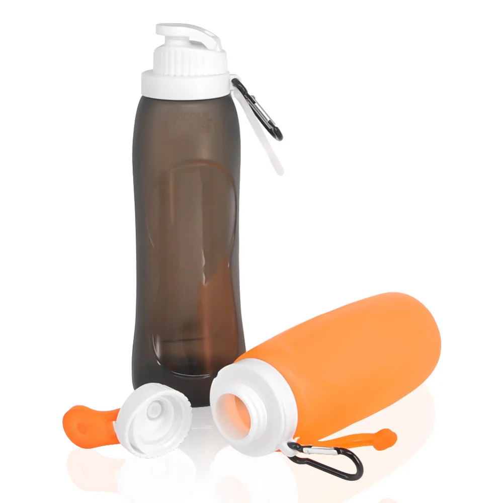 Buy Silicone Outdoor Collapsible Water Bottle Water