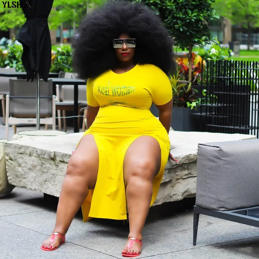 Plus Size African Dresses for Women Dashiki Print Letters African Clothing Sexy Fashion High Split Evening Long Africa Dress 06