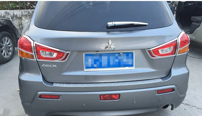 Автомобиль Стайлинг для Mitsubishi ASX 2010 2011 2012 2013 ABS Хром Внешний задний свет кадров фара Крышка лампы Планки 4 шт