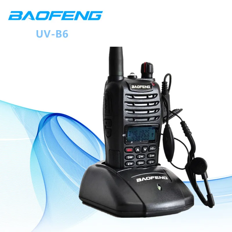 

Baofeng UV-B6 5W Long Range Walkie Talkie Dual Band VHF/UHF Two way Radio Transceiver Pofung UV B6 Portable Interphone FM Radio
