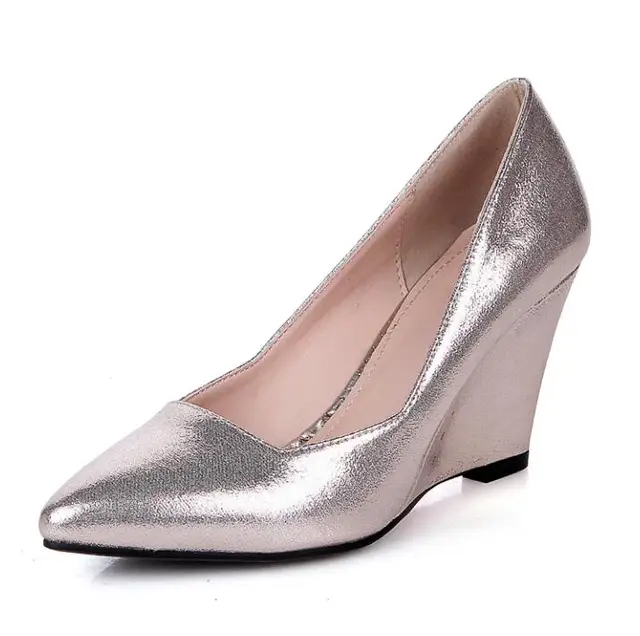 office silver wedges