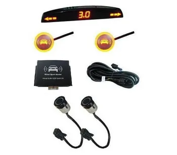 

simple side collsion detection car blind spot assist system with LED display and 2 sensors F0251-CSM parking sensor