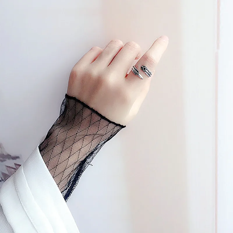XIYANIKE 925 Sterling Silver Fashion Personality Sen Leaf Open Adjustable Ring Vintage Feather Crystal Engagement Fine Jewelry | Украшения
