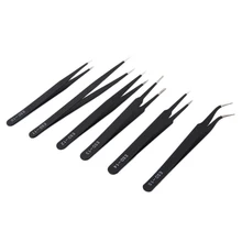 6Pcs Anti-static ESD Stainless Steel Tweezers Maintenance Tools Industrial Precision Curved Straight Tweezers Repair Tools цена 6Pcs Anti-static ESD Stainless Steel Tweezers Maintenance Tools Industrial Precision Curved Straight Tweezers Repair Tools цены онлайн