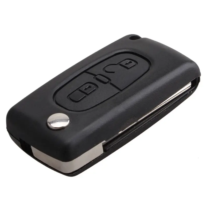 

2 Buttons Remote Folding Car Key For Peugeot 307 3008 308 408 433MHz PCF7961 ID46 CE0536 Flip Key Fob