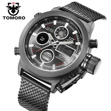 2017 New Brand Fashion Men LED Sports Watches Men s Quartz Clock Man Milanese Strap Military