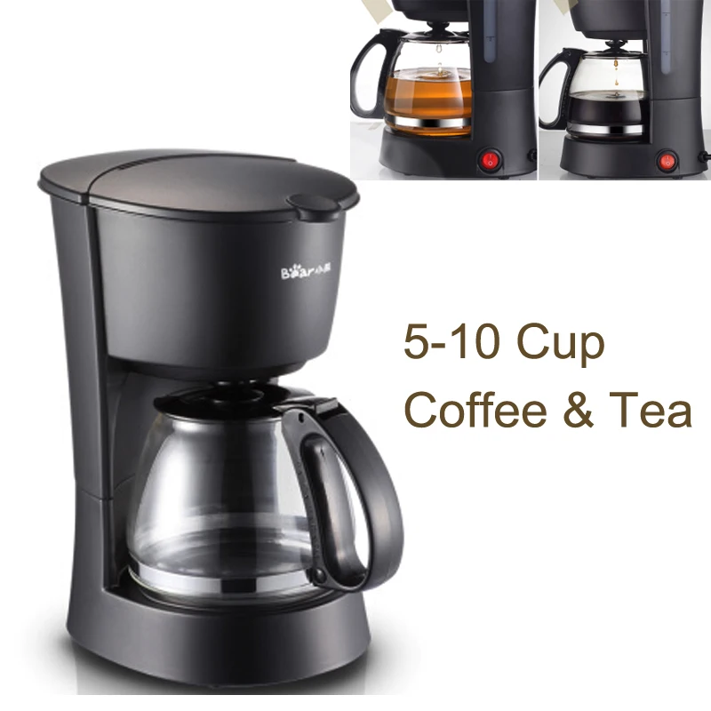 

15%JA88 Full Automatic Drip Coffee Maker with Explosion-proof Coffee Pot 600ml 550W Anti-Drip American Coffee Machine 5-10 Cups