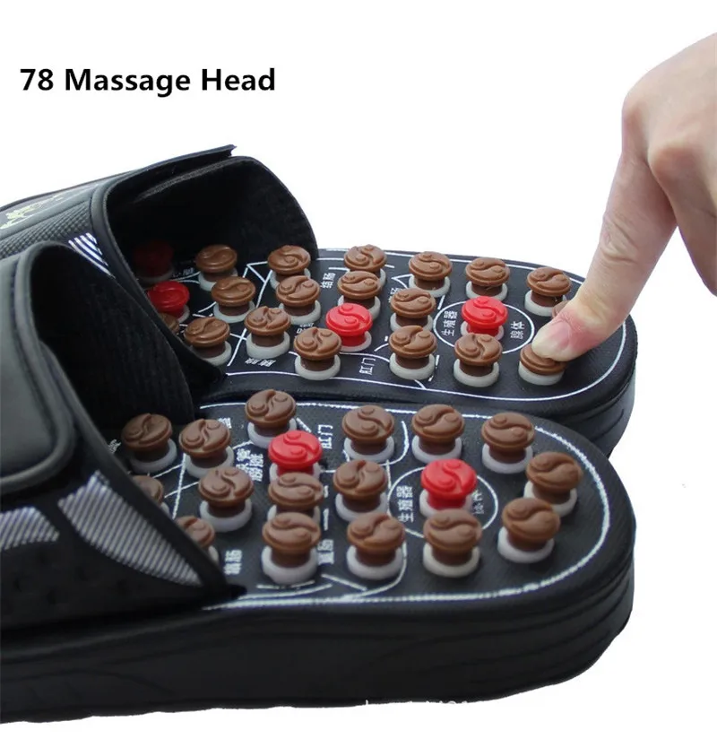 

Foot Massage Slippers Magnetic Therapy Rotating Acupuncture Foot Relax Tool Healthy Sandal Reflex Massager Shoes Health Care