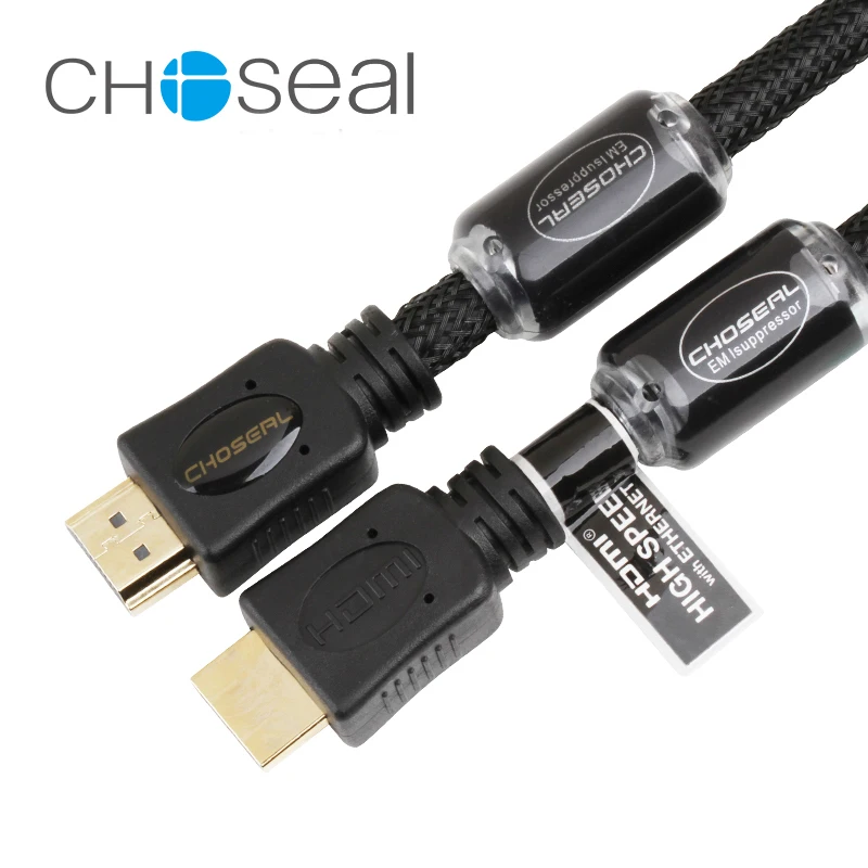 

Choseal QS8113 HDMI 4k TV Projector cable 24K Gold Plated Male To Male HDMI Cable 2.0