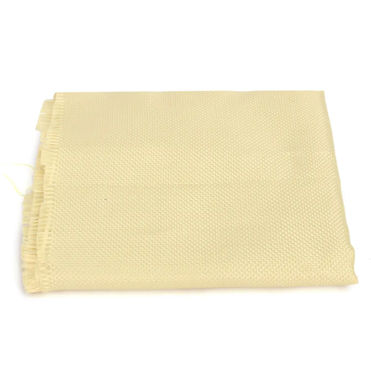 100*30cm 200gsm Kevlar Fabric Woven Aramid Fiber Cloth Plain Color Yellow