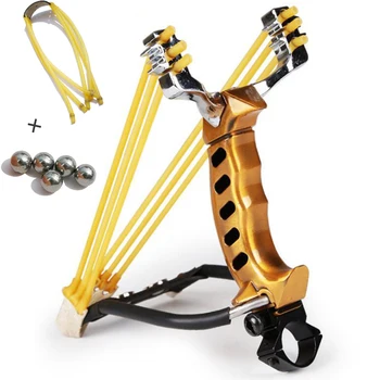 

Powerful Hunting Slingshots Professional Tactical Wrist SlingShot Rubber Band Tubing Hunting Shooting Fishing Equipment PU band