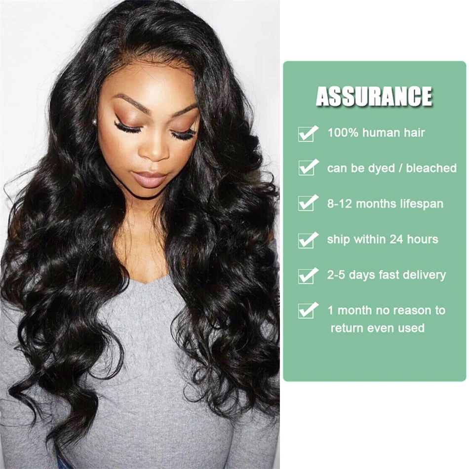 Body Wave Hair Bundles With Closure Tuneful Brazilian Hair Weaves Bundle Natural Color NonRemy Human 3 Bundles With Closure