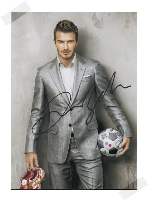 3 Подписанный Давид Бекхэм autographed оригинальное фото 7 дюймов 8 вариантов 092017 - Цвет: 3