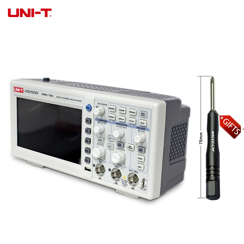 DHL Free Shipping UNI-T UTD2102CEX 1G Digital Storage Oscilloscope 100MHz Digital Storage Oscilloscope Wholesale Construction & Real Estate