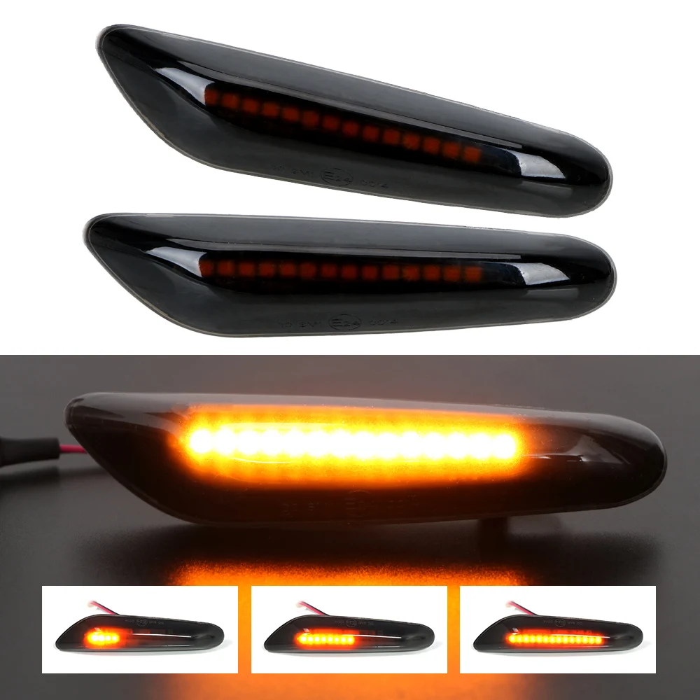 

LEEPEE Car Turn Signal Lamp LED Side Marker Light 2Pcs/set For BMW E90 E91 E92 E93 E60 E87 E82 E46 Amber