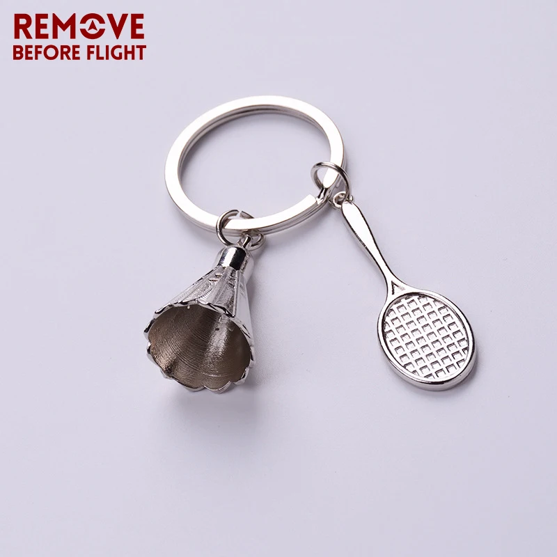 Remove Before Flight бадминтон брелоки в виде ракетки для занятий спортом Lover/новая обувь брелок аксессуары цепочки для ключей Chaveiro 10 шт./лот