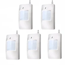 5Pcs Wireless 433MHz Infrared Alarm Sensor Detector PIR Motion Detector For GSM Burglar Alarm System