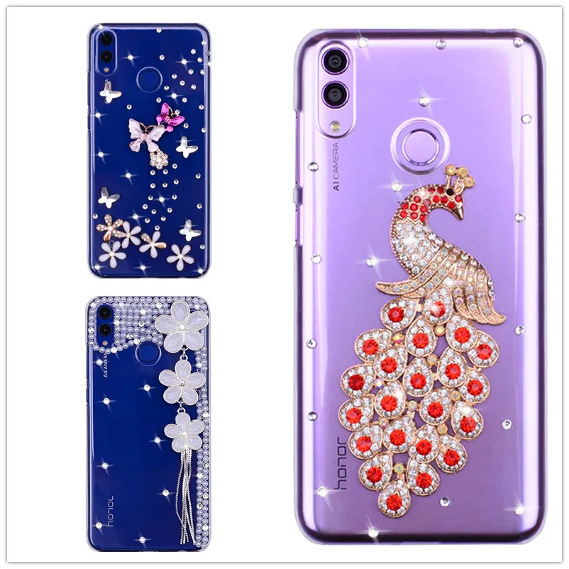 Scintillio Di Cristallo Per Il Caso Di Huawei Honor 10I Hry-Lx1 20I 10 Lite 8A 8X Copertura Del Diamante P Di Smart Plus Z Y5 Y6 Y7 Pro 2019 Prime Coq