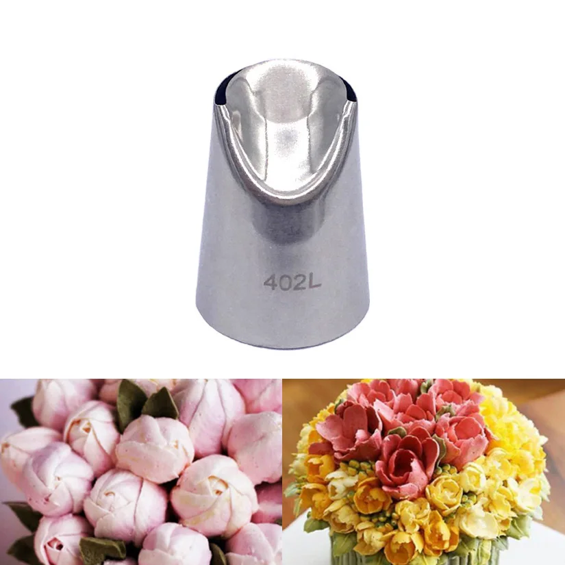 

402L# Large Cake Cream Tips Baking Tools For Cakes Fondant Decorating Stainless Steel Pastry Piping Nozzles