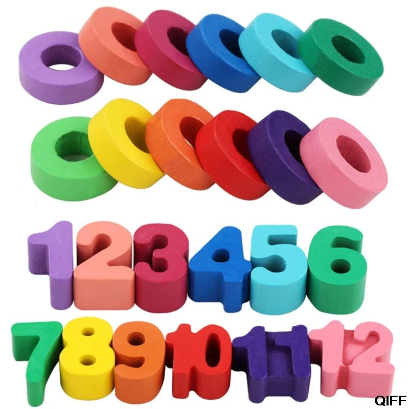 Дропшиппинг дошкольные игрушки Монтессори раннее образование учебные пособия по математике игрушки цифровые часы деревянная игрушка