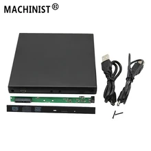 9,5 мм USB 2,0 SATA Внешний привод DVD CD DVD-Rom Чехол Коробка привода для ноутбука внешний портативный жесткий диск HDD корпус