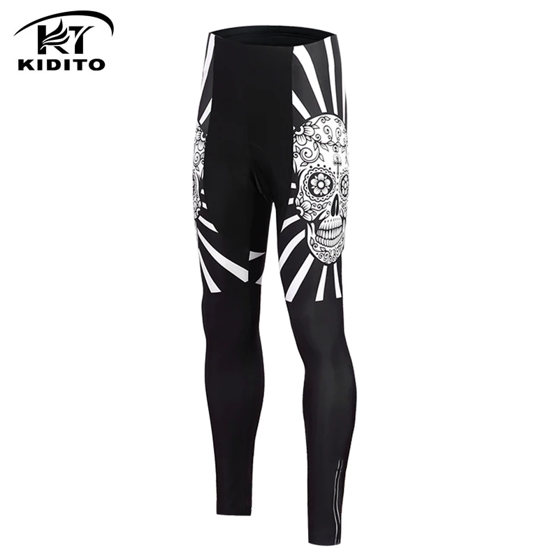 

KIDITOKT 2019 Winter Thermal Cycling Pants 3D Gel Padded Cycling Shockproof Mountain Bike Cycling Trousers MTB Bicycle Tights