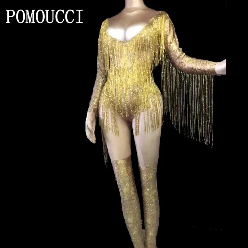 Fringe Bodysuit, Festival Sexy Backless Fringe Dress Jumpsuit