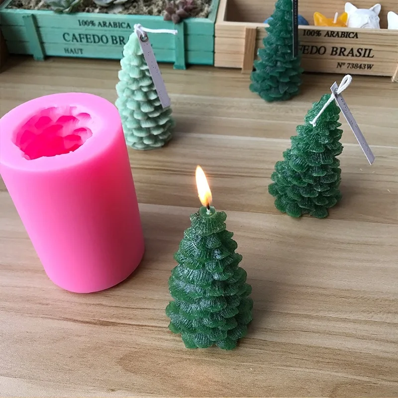 Свеча с рождественской елки силиконовая свеча DIY форма для ручной работы мыло